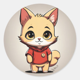 Redonda Winnie, el Pegatina de Pooh Cat V3