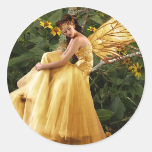 Redonda Woodland Fairy Pegatina