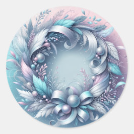Redonda Wreath pegatina
