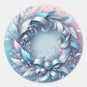 Redonda Wreath pegatina