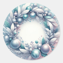Redonda Wreath pegatina