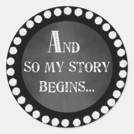 Redonda Y Así Mi Historia Comienza A Cambiar De Pegatina D