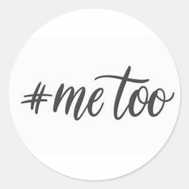 Redonda Yo también pegatina (Anverso)