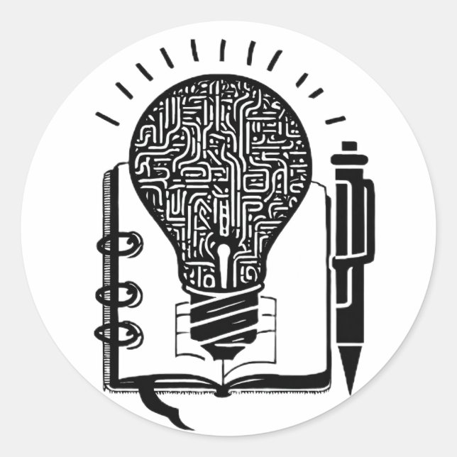 Redonda Zona de juegos pegatina (Anverso)