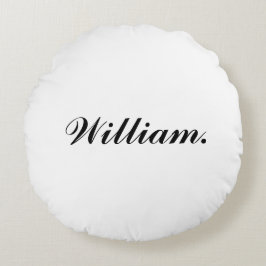 Redondo Acogedor Cojín decorativo redondeado con nombre pe