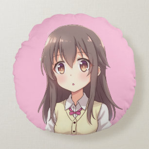 Redondo Animación agitadora de corazón adorable cojín de p