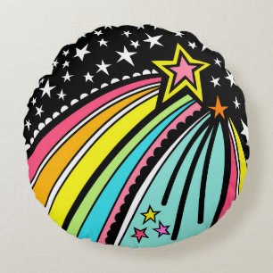 Redondo Cojín de la estrella de tiro personalizado