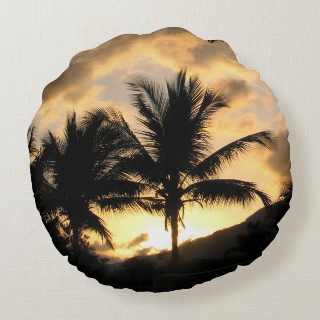 Redondo cojín de palmera (Reverso)