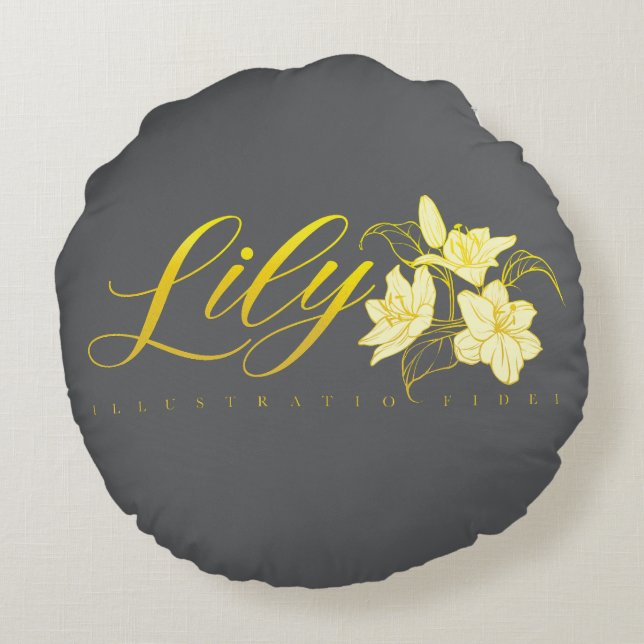 Redondo Cojín decorativo (Reverso)