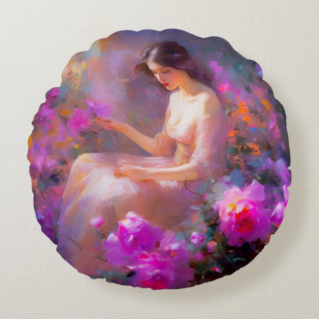 Redondo Cojín decorativo (Anverso)