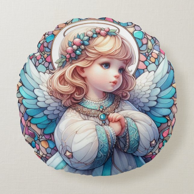 Redondo Cojín decorativo Angel Round (Anverso)