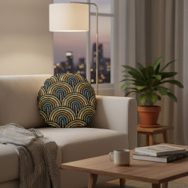 Redondo Cojín decorativo Art Decó de época