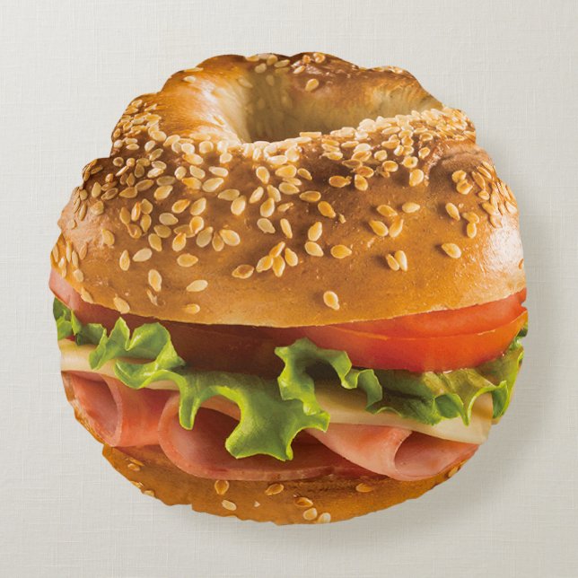Redondo Cojín decorativo BAGEL 5 (Anverso)