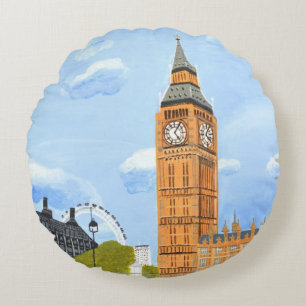 Redondo Cojín decorativo Big Ben London