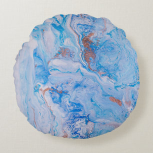 Redondo Cojín decorativo de arena y mar