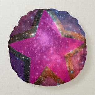 Redondo Cojín decorativo de círculo de impresión Galaxy co