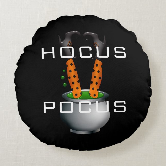 Redondo Cojín decorativo de Halloween (Anverso)