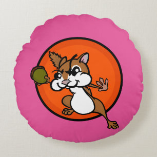 REDONDO COJÍN DECORATIVO DE REDONDA DE CUTE CHIPMUNK