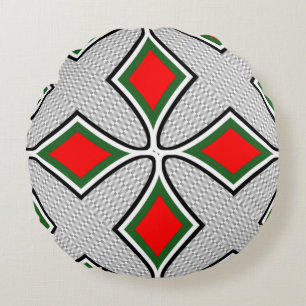 Redondo Cojín decorativo de redondeo de diseño digital 3D 