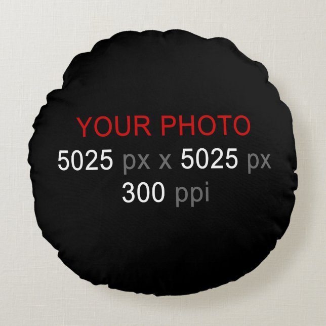 Redondo Cojín decorativo de redondeo de fotos de creacione (Anverso)