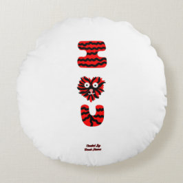 Redondo Cojín decorativo de redondeo mareado