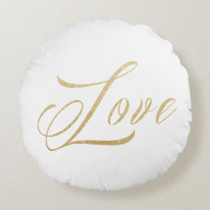 Redondo Cojín decorativo de Ronda de Amor de Esparkle de O
