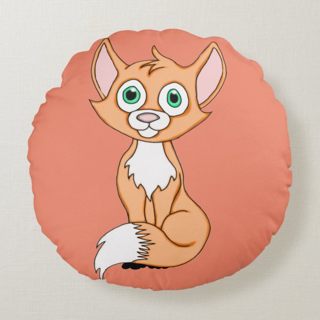 Redondo Cojín decorativo de Ronda Foxy Roxy (Anverso)