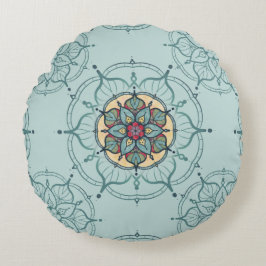 Redondo Cojín decorativo de Ronda Mandala