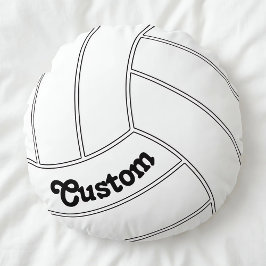 Redondo Cojín decorativo decorativo de voleibol personaliz