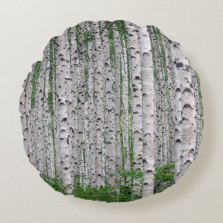 Redondo Cojín decorativo forestal Birch Tree