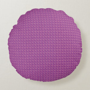 Redondo Cojín decorativo Grabado en relieve Swirls-Purple-