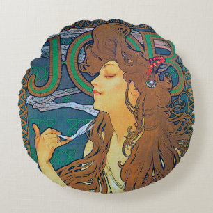 Redondo COJÍN DECORATIVO JOB, Alphonse Mucha