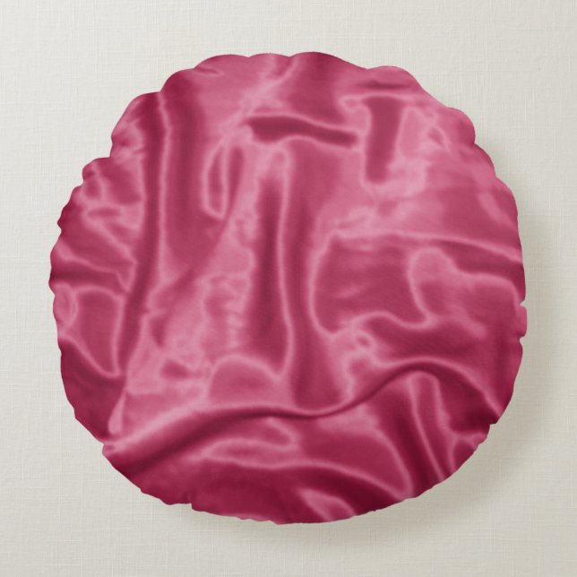 Redondo Cojín decorativo Mauve Satin-Round (Anverso)