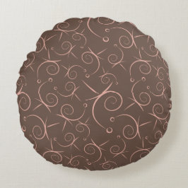 Redondo Cojín decorativo para hogar con estampado