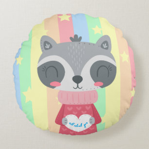 Redondo Cojín decorativo Princess Kitty Round Nursery