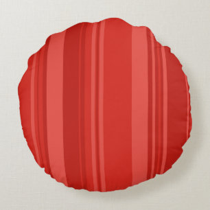 Redondo Cojín decorativo Red Retro Stripes