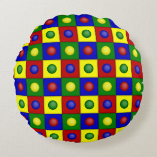 Redondo Cojín decorativo ROUND de puntos principales de po