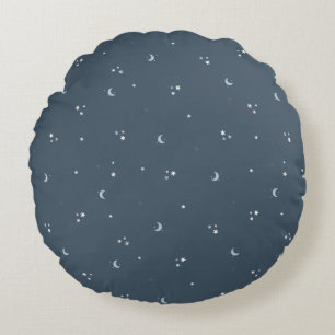 Redondo Cojín decorativo Starry Night Sky Moon & Stars