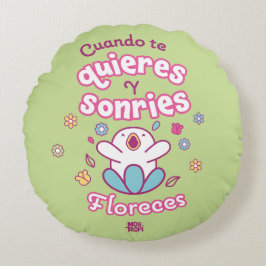 Redondo Cojín redondo│Cuando te quieres y sonries