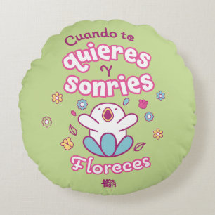 Redondo Cojín redondo│Cuando te quieres y sonries