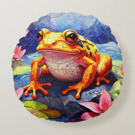 Redondo Colchones de Cojín decorativo de la rana de Dart e