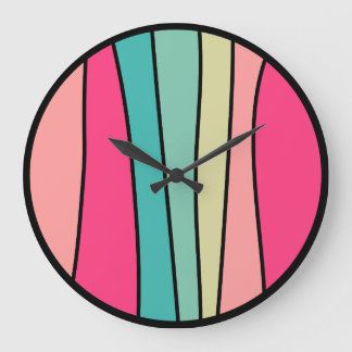 Redondo de color Resumen 160422(02) Reloj grande