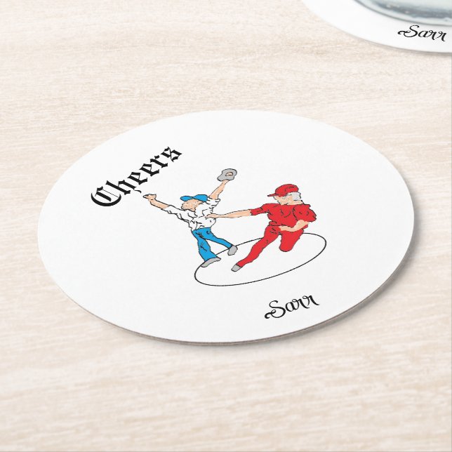 Redondo De Papel Posavasos :  Cheers  (En perspectiva)