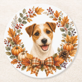 Redondo De Papel Posavasos para Terrier Jack Russell