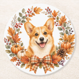 Redondo De Papel Posavasos Pembroke Welsh Corgi