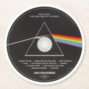 Redondo De Papel Posavasos - Pink Floyd Dark Side
