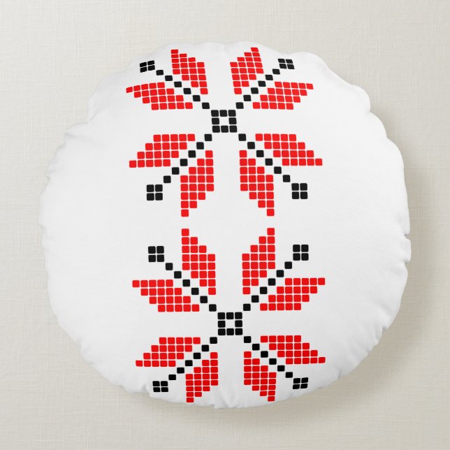 Redondo Diseño de cojín  (Anverso)