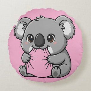 Redondo diseño de cojín de koala