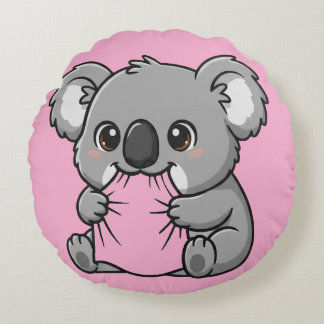 Redondo diseño de cojín de koala