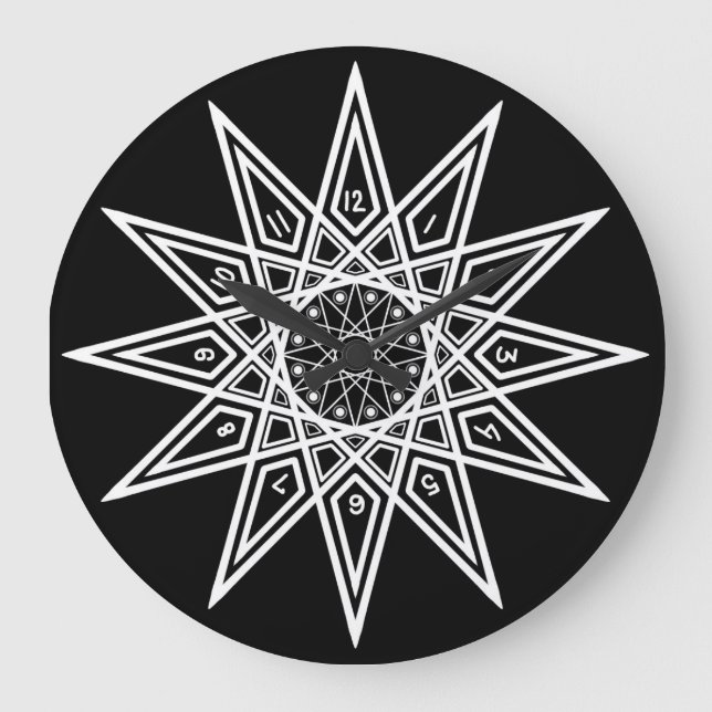 Redondo Grande 12 puntos del reloj de la estrella (Anverso)